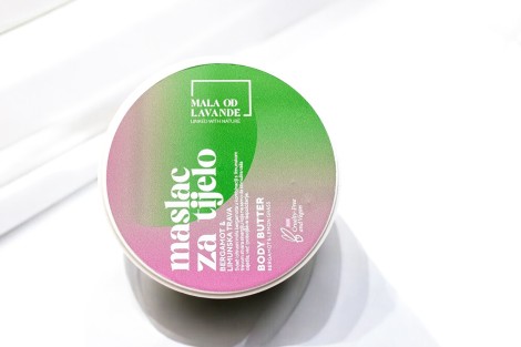 Maslac za tijelo bergamot/limunska trava | Prirodna kozmetika Mala od lavande