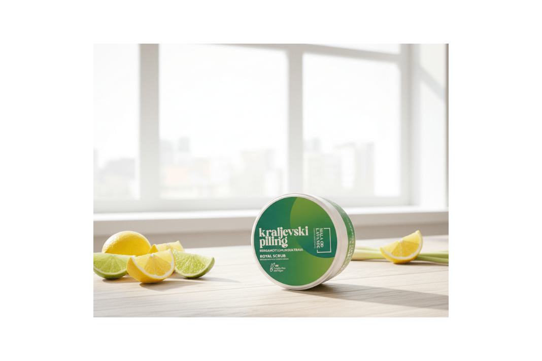 Kraljevski piling bergamot & limonska trava | Naravna kozmetika
