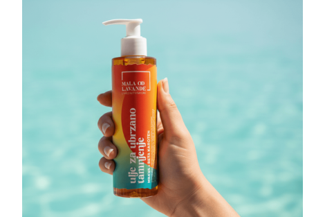 Carrot tanning oil | Natural cosmetics Mala from lavender