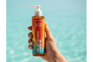 Carrot tanning oil | Natural cosmetics Mala from lavender