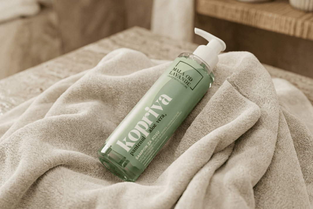 Shampoo per capelli all'ortica