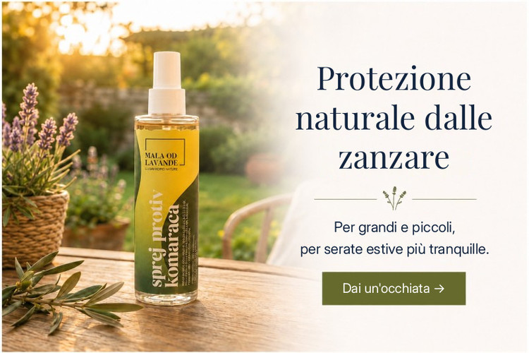 Protezione naturale dalle zanzare - spray antizanzare - Mala od lavande